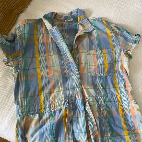 GAP Multicolor Plaid Jumpsuit romper - Picture 1 of 5